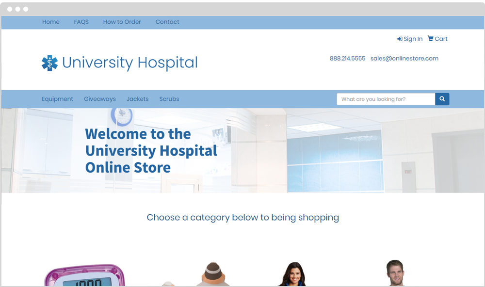 Healthcare Company Store Example