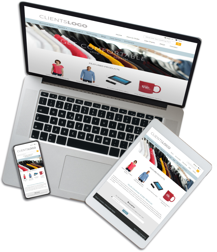 Devices with a Company Store displayed